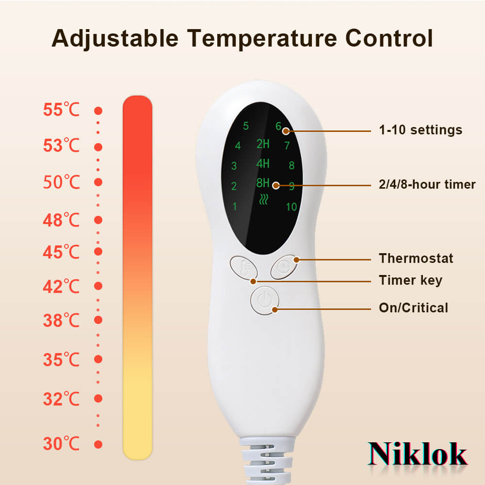 Niklok®Electric Heated Blanket - Niklok | Effortless Tech Living